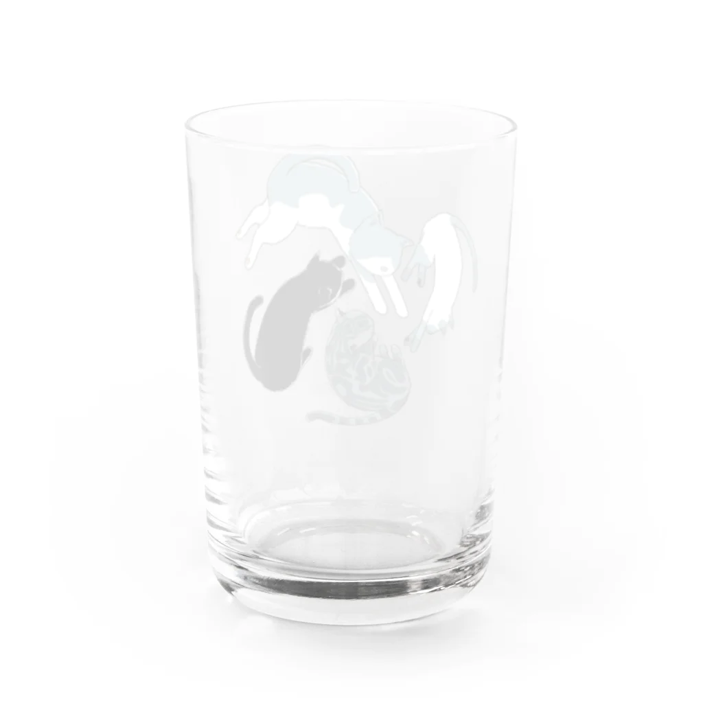 ねこの４きょうだいのねこの４きょうだい Water Glass :back