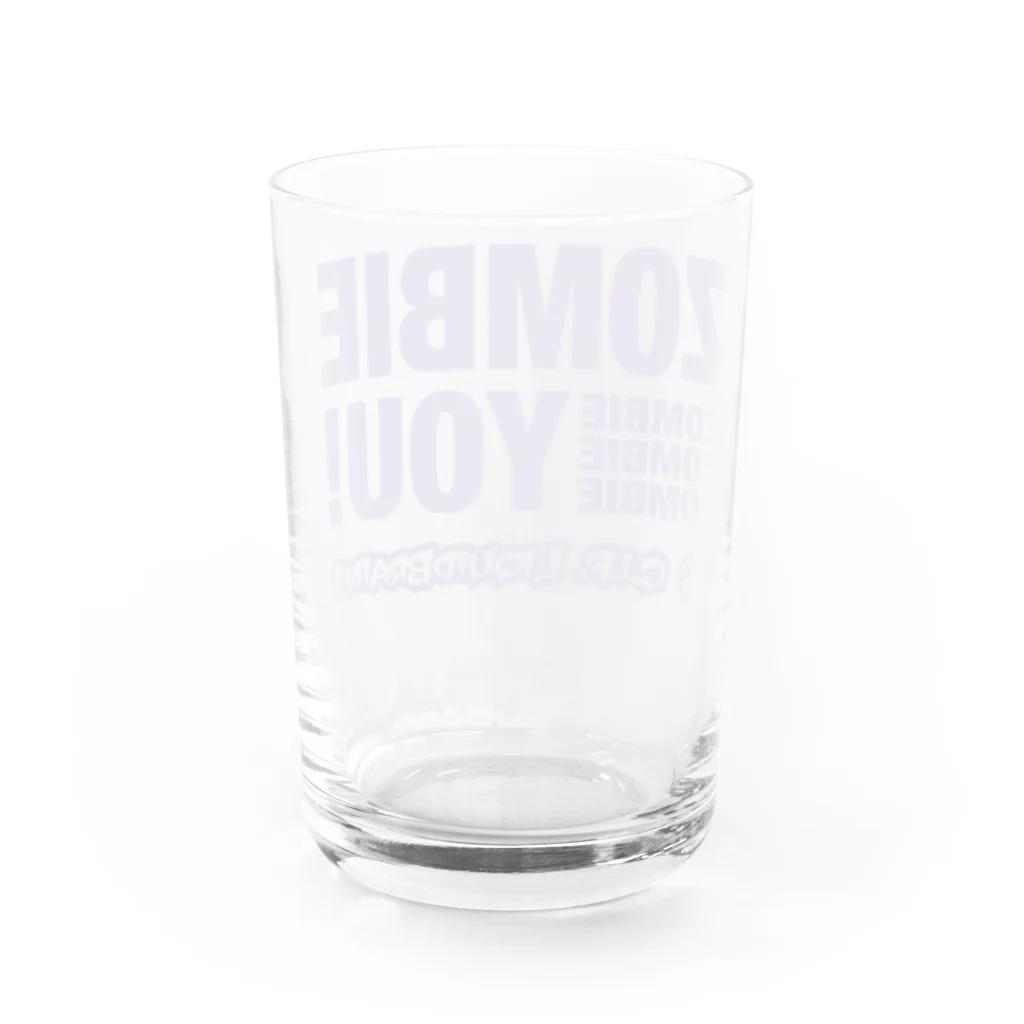 KohsukeのZombie You!（purple print） Water Glass :back