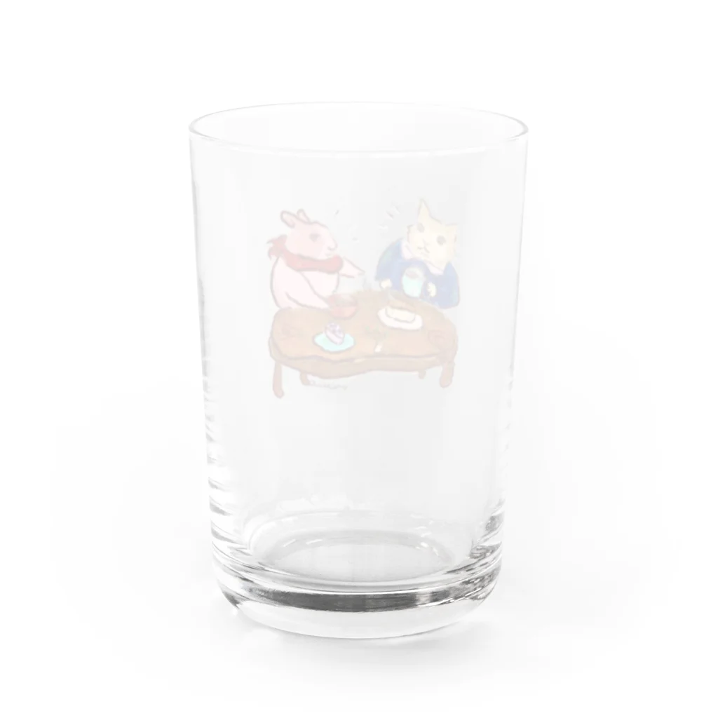 うさぎ雑貨屋maccoの早朝のお茶会 Water Glass :back