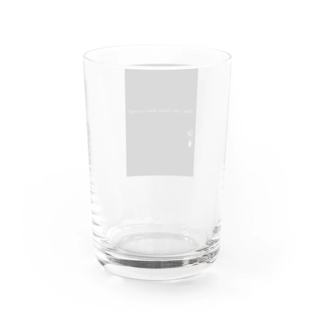 ShiraIshiのおかしいと思わんのか？ Water Glass :back