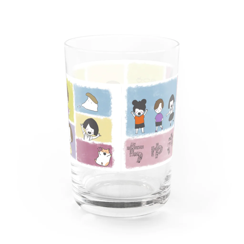 社会人女(はる)のみんな大集合 Water Glass :back