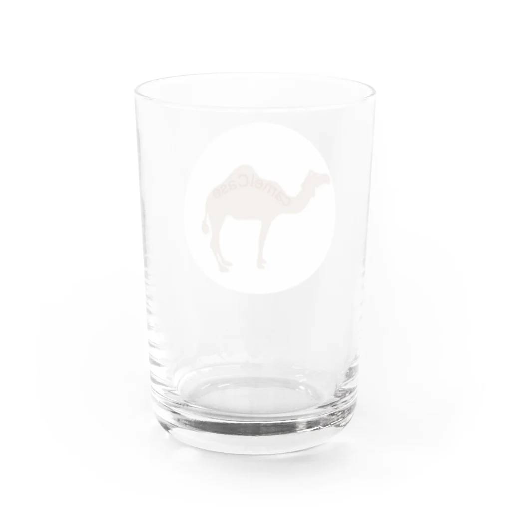 リケティラボのキャメルケースくん Water Glass :back