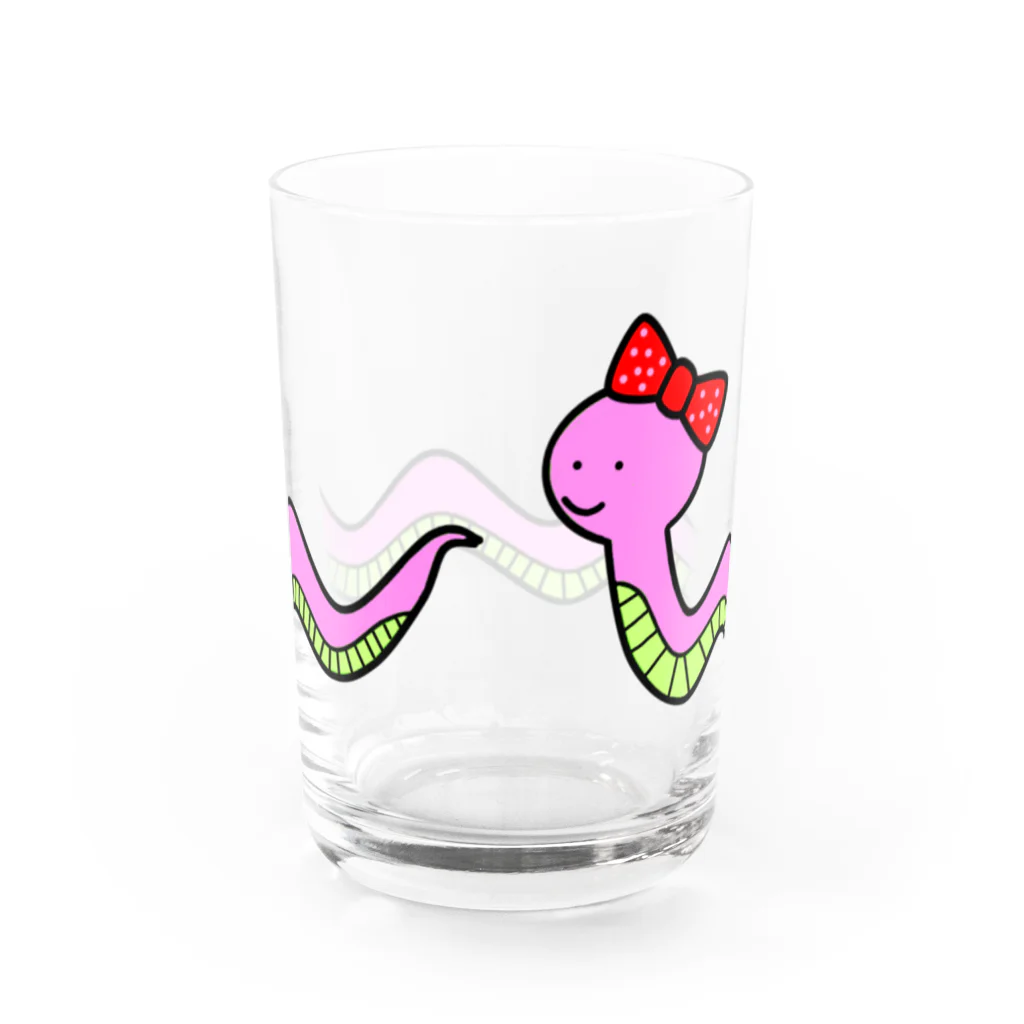 しげおのへび子ちゃん Water Glass :back