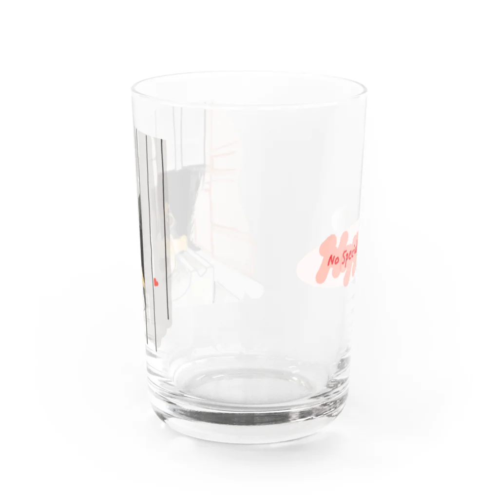 ちまき茶屋のはっぴー Water Glass :back