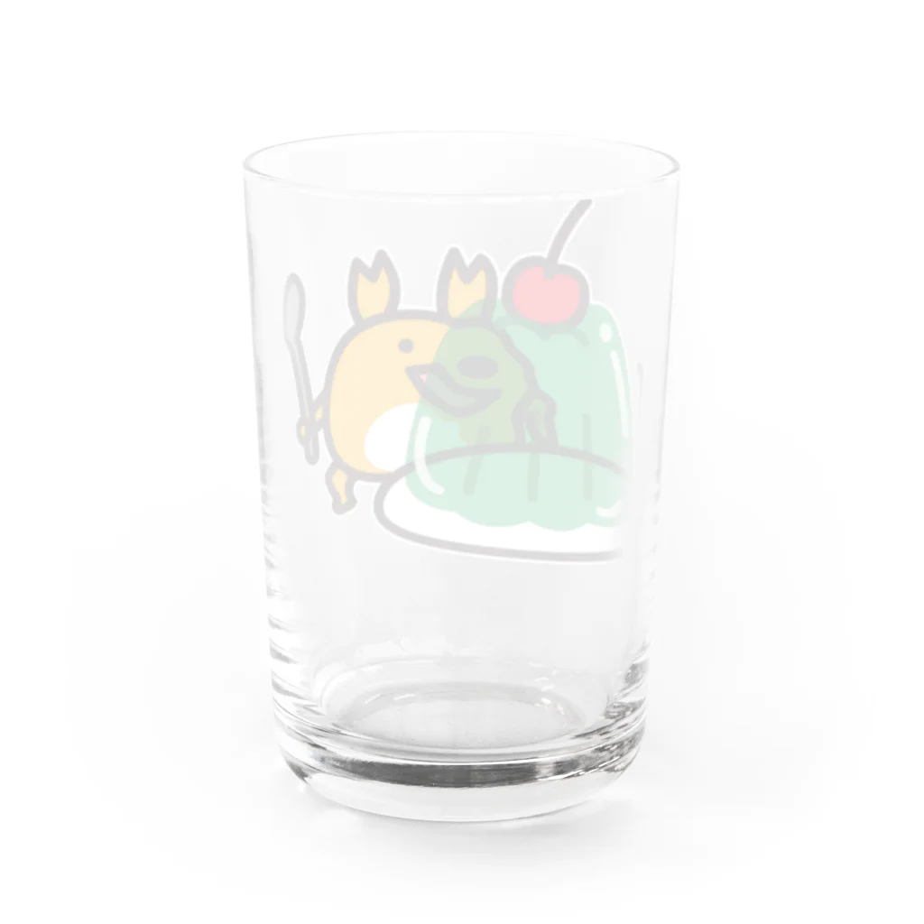 ただとま屋のカニぞうとゼリー Water Glass :back