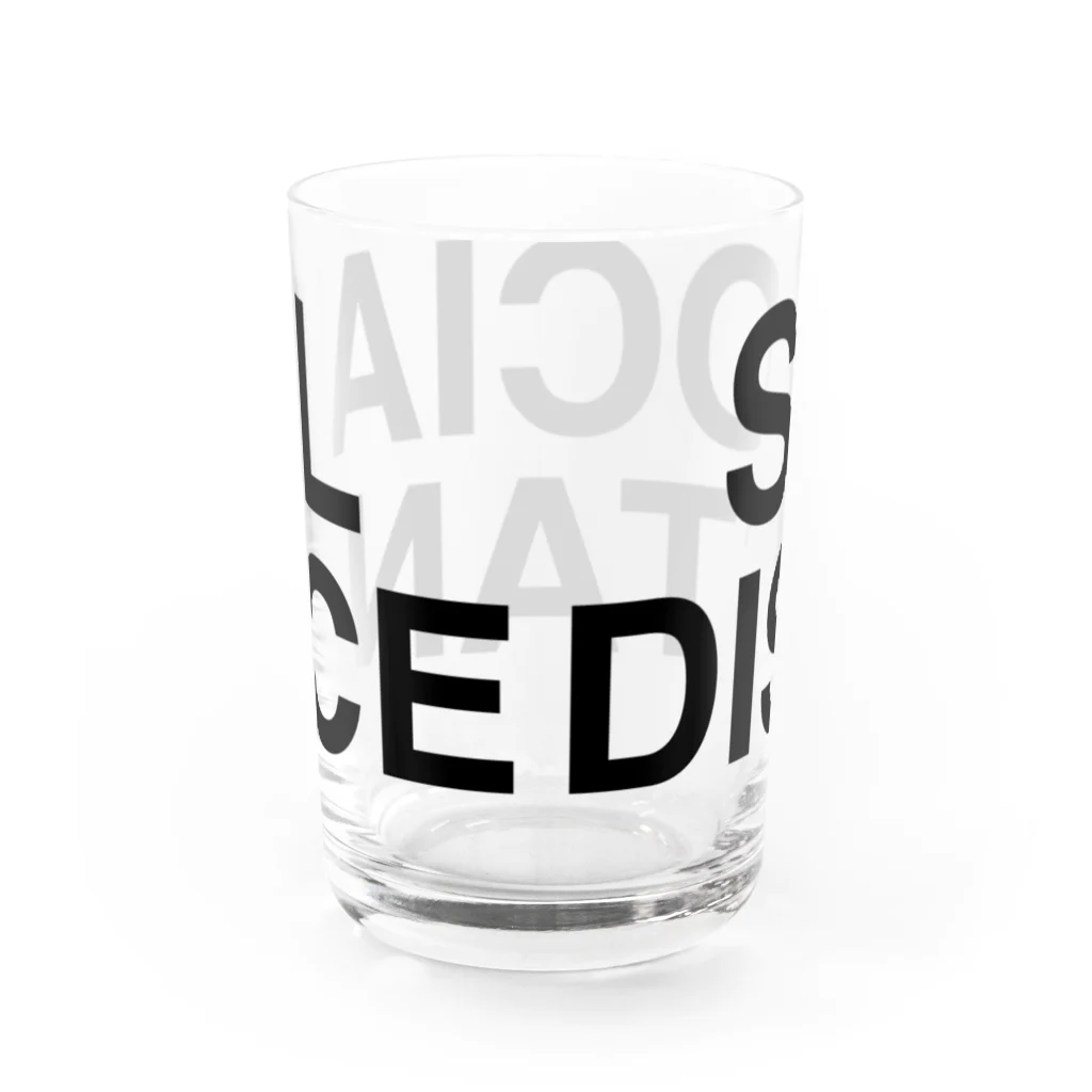 TOKYO LOGOSHOP 東京ロゴショップのSOCIAL DISTANCE-ソーシャルディスタンス- Water Glass :back