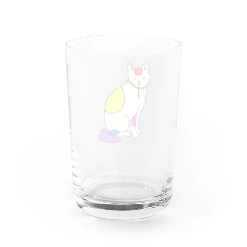 アソマサヤの背筋良い猫 Water Glass :back