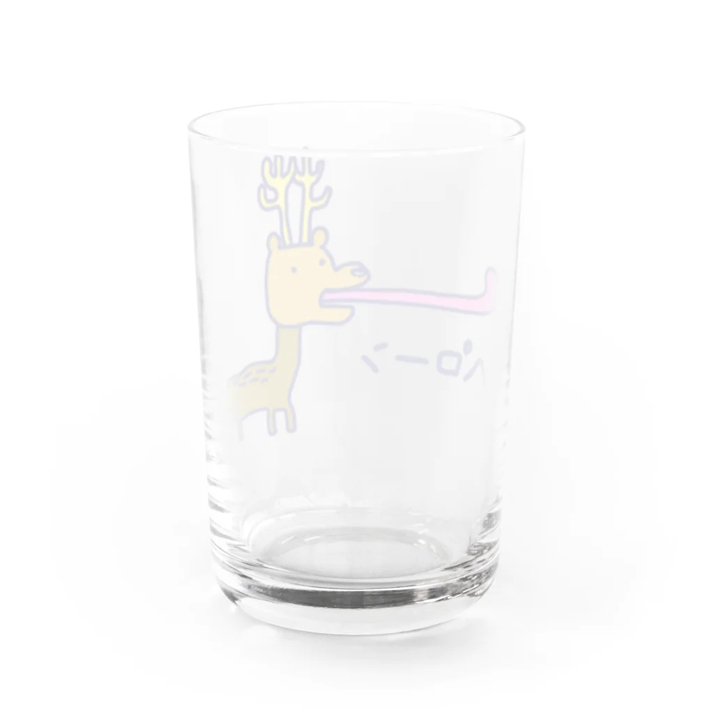 ペペロンチーニの鹿ぺローン Water Glass :back