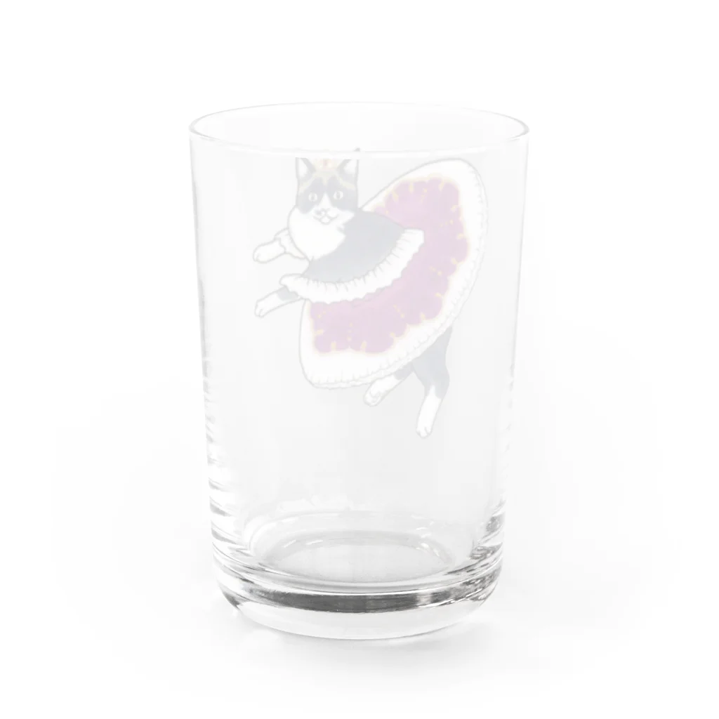 小町 by maltamarieの眠れる森の猫(オレオちゃん) Water Glass :back