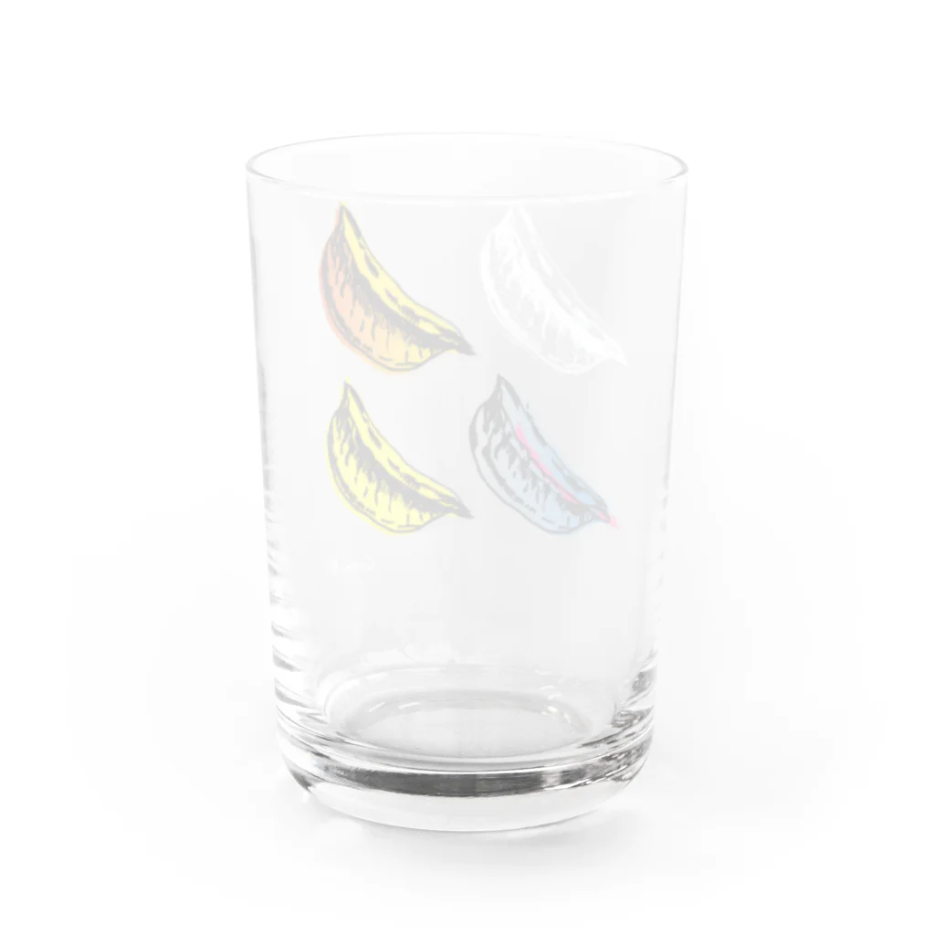 Mの白ロンT Water Glass :back