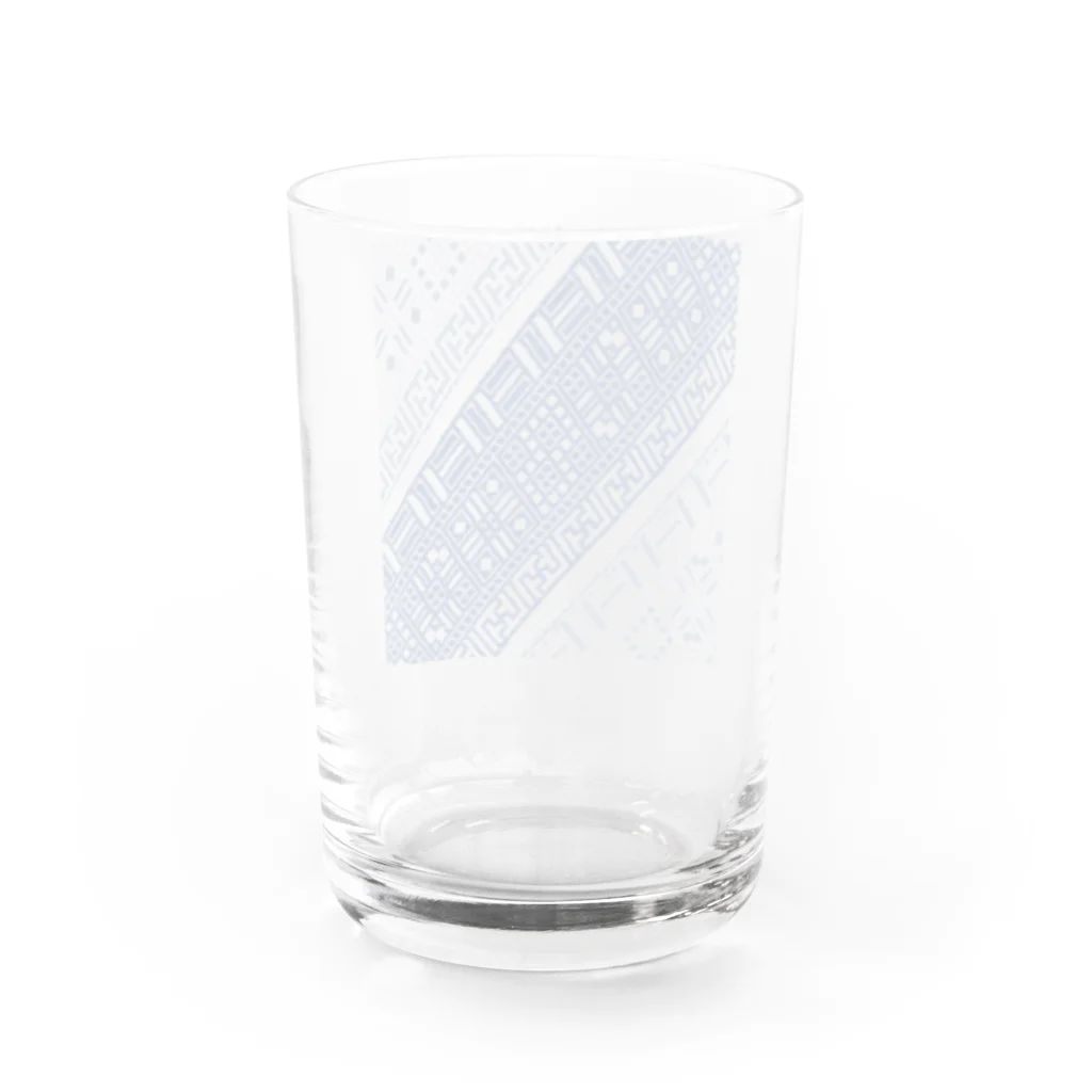 ヒシコギントのcogin+T No.011 手刺しこぎん刺し Water Glass :back