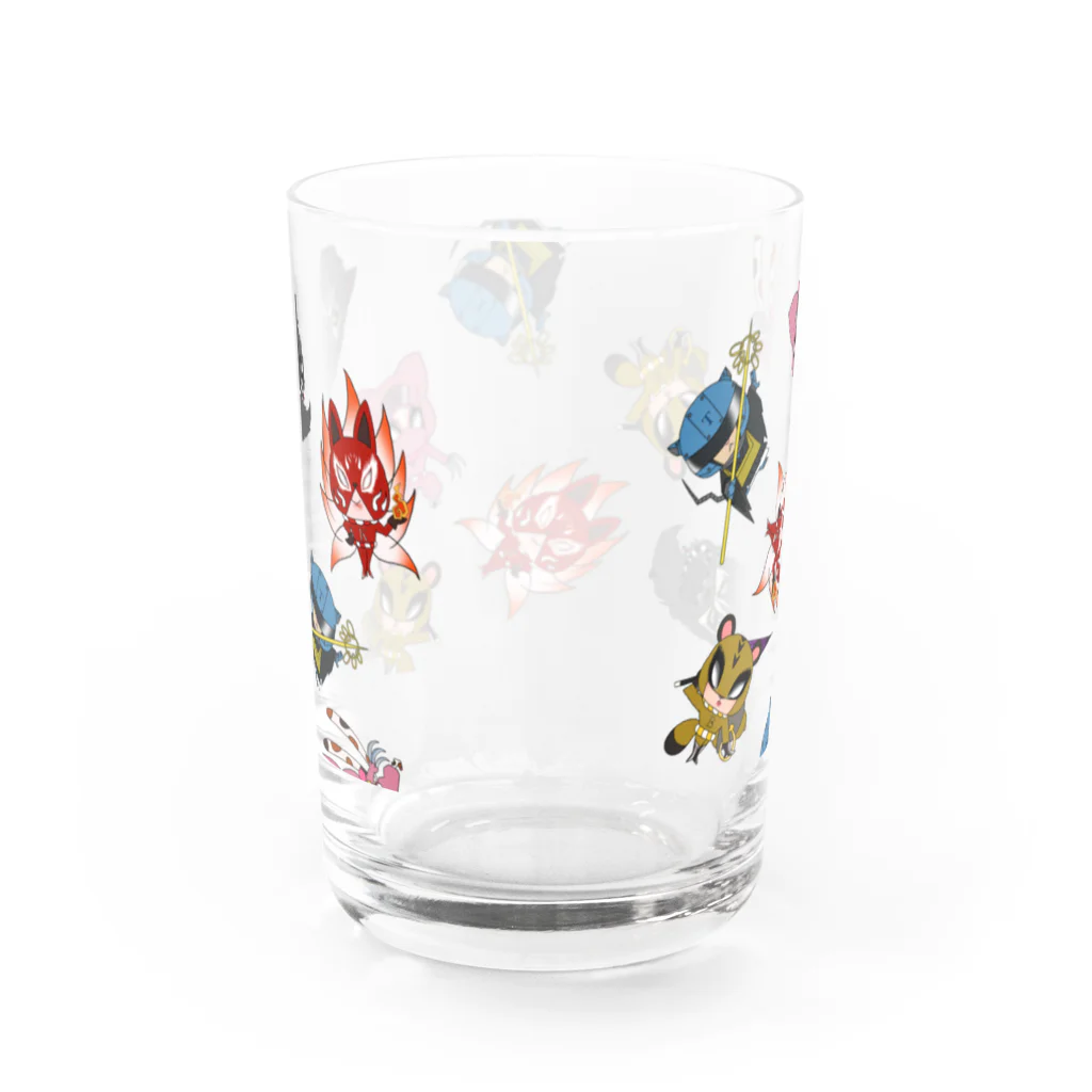 こつめちゃんのおみせの妖怪ヒーローズ Water Glass :back