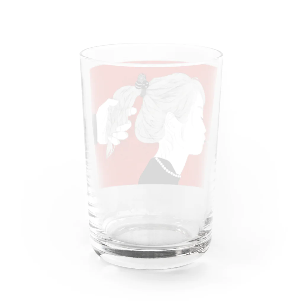 石松チ明 不美人画店のいたづら Water Glass :back