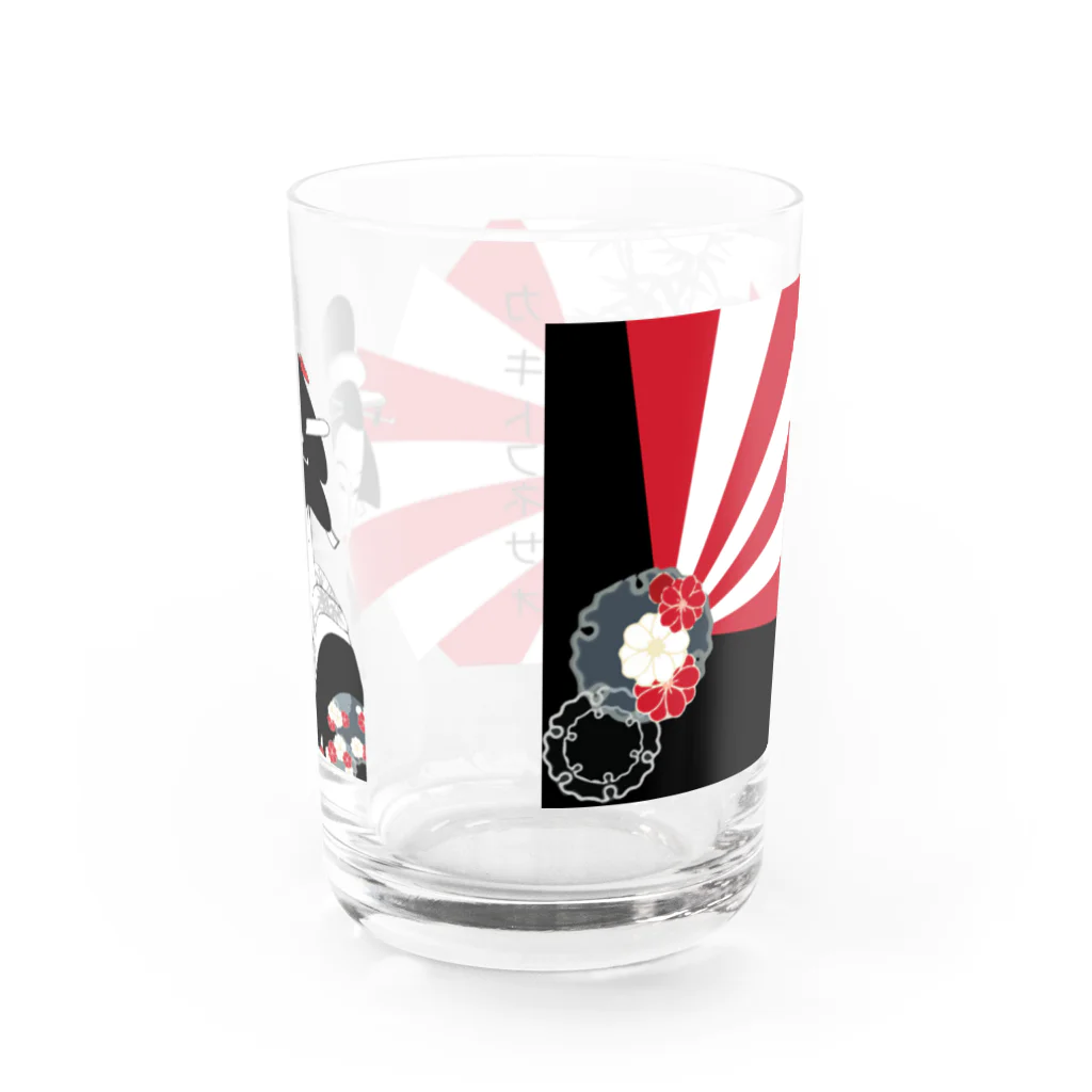 VIETSTAR★１０８のレトログラス　カキトフネサォ Water Glass :back