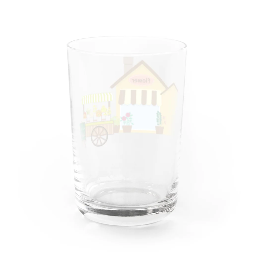 VIETSTAR★１０８のレトログラス　フラワーショップ Water Glass :back