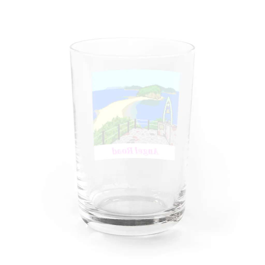 ゲイムマンの店の“恋人の聖地” エンジェルロード ドット絵 Water Glass :back