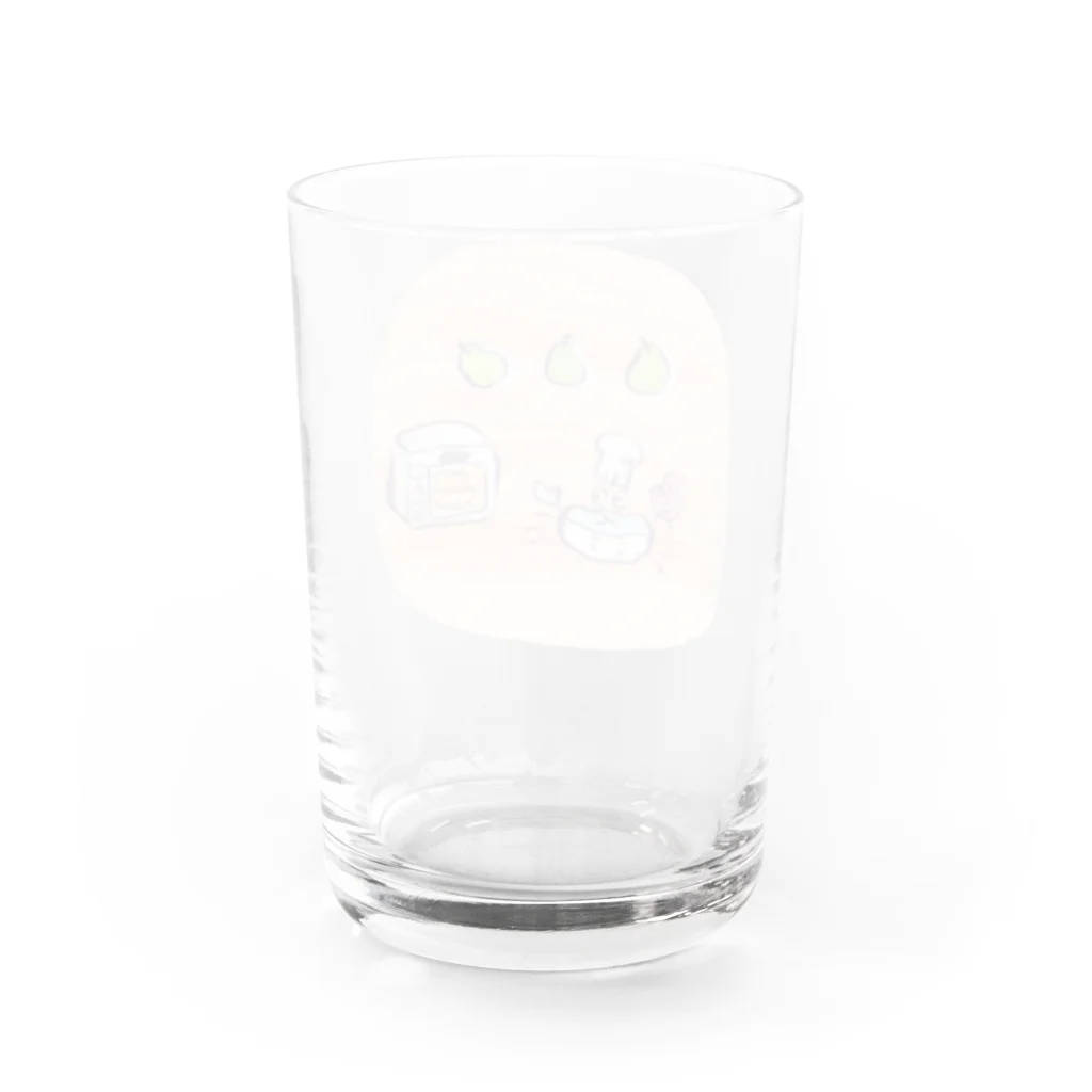 ☃も々のせ☃のパティシエクラブ Water Glass :back