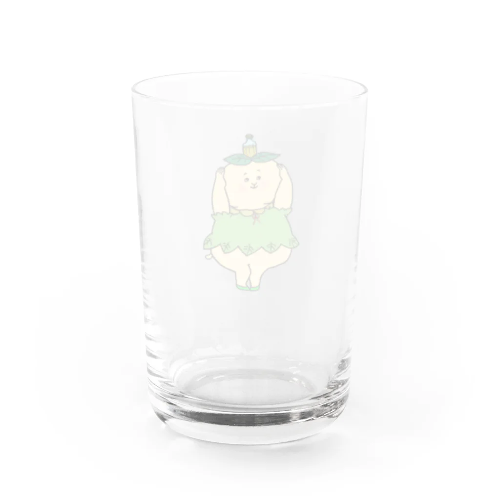 ぱくぱく村ふるさと納税のぱくぱく村のお茶畑の妖精 Water Glass :back