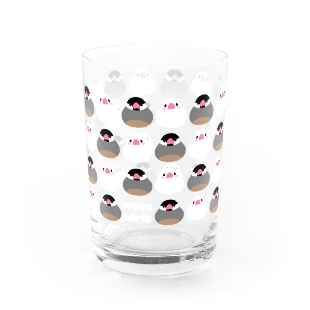 torilove_birdloverのもっちりシンプル文鳥ズ Water Glass :back