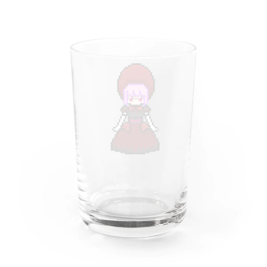 Cattermelaのドット絵お人形さん Water Glass :back