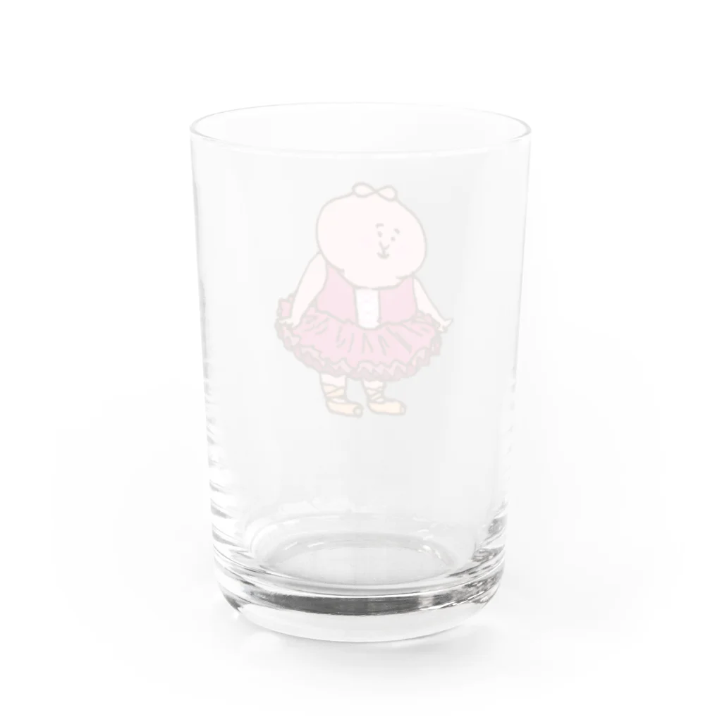 ぱくぱく村ふるさと納税のぱくぱく村のリトルバレリーナ(シンプル) Water Glass :back