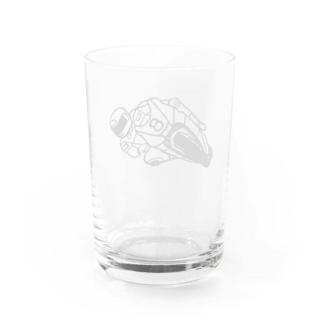 GREAT 7のバイクレース Water Glass :back