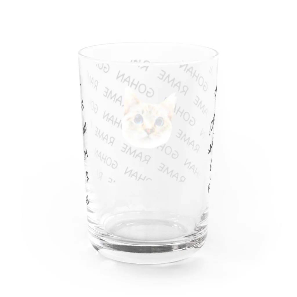 RAMEの水彩画風ラメ&GOHAN Water Glass :back