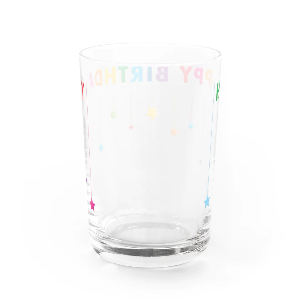 VIETSTAR★１０８のレトログラス　Happy Birthday  Water Glass :back