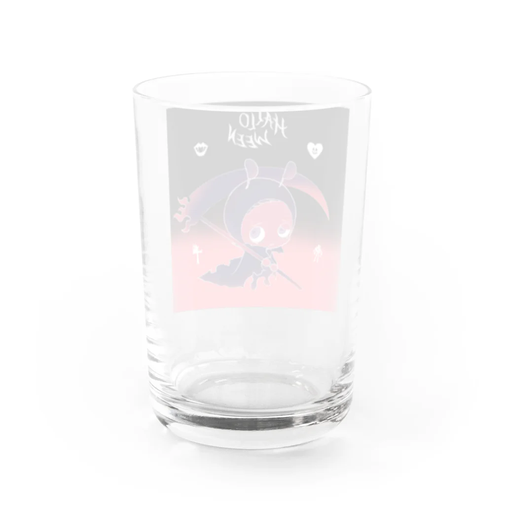 POYOのHalloween・アンラッキーくん Water Glass :back