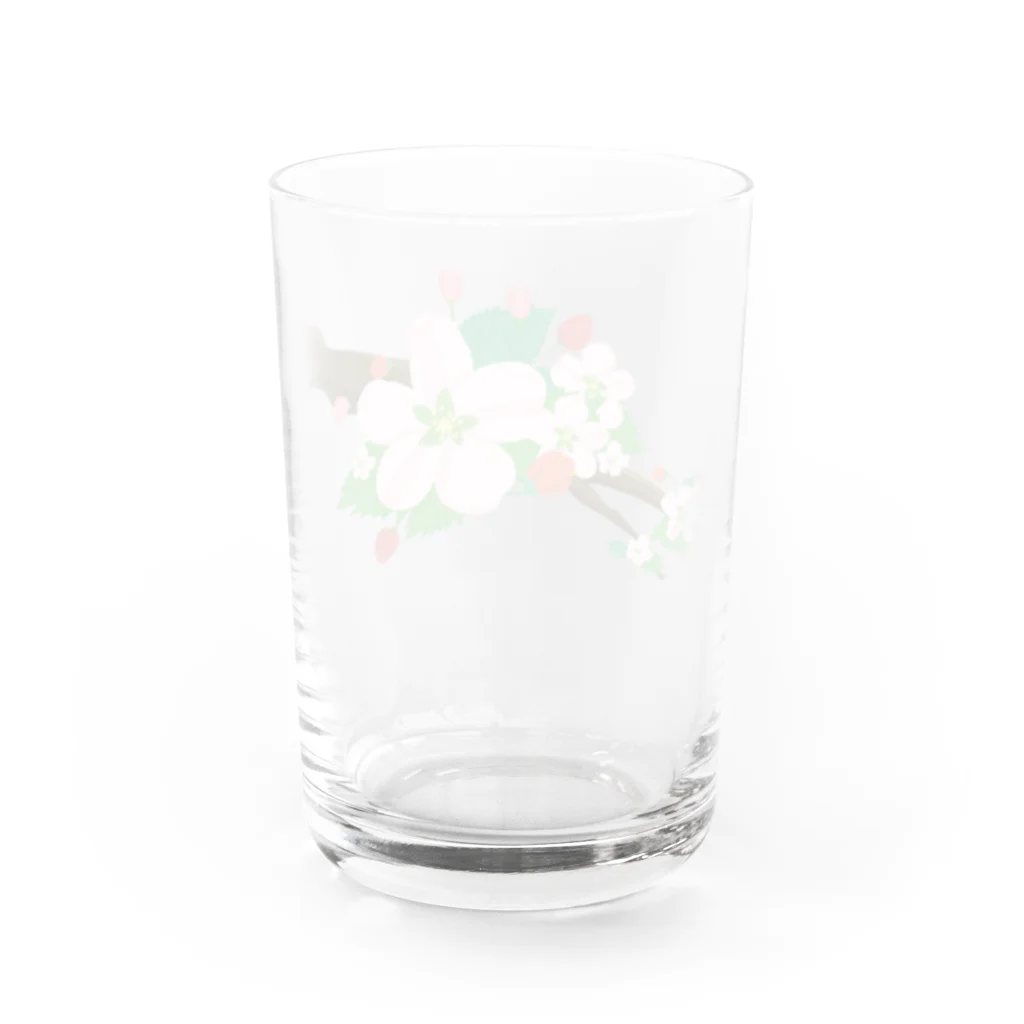 VIETSTAR★１０８のレトログラス　桜の枝 Water Glass :back