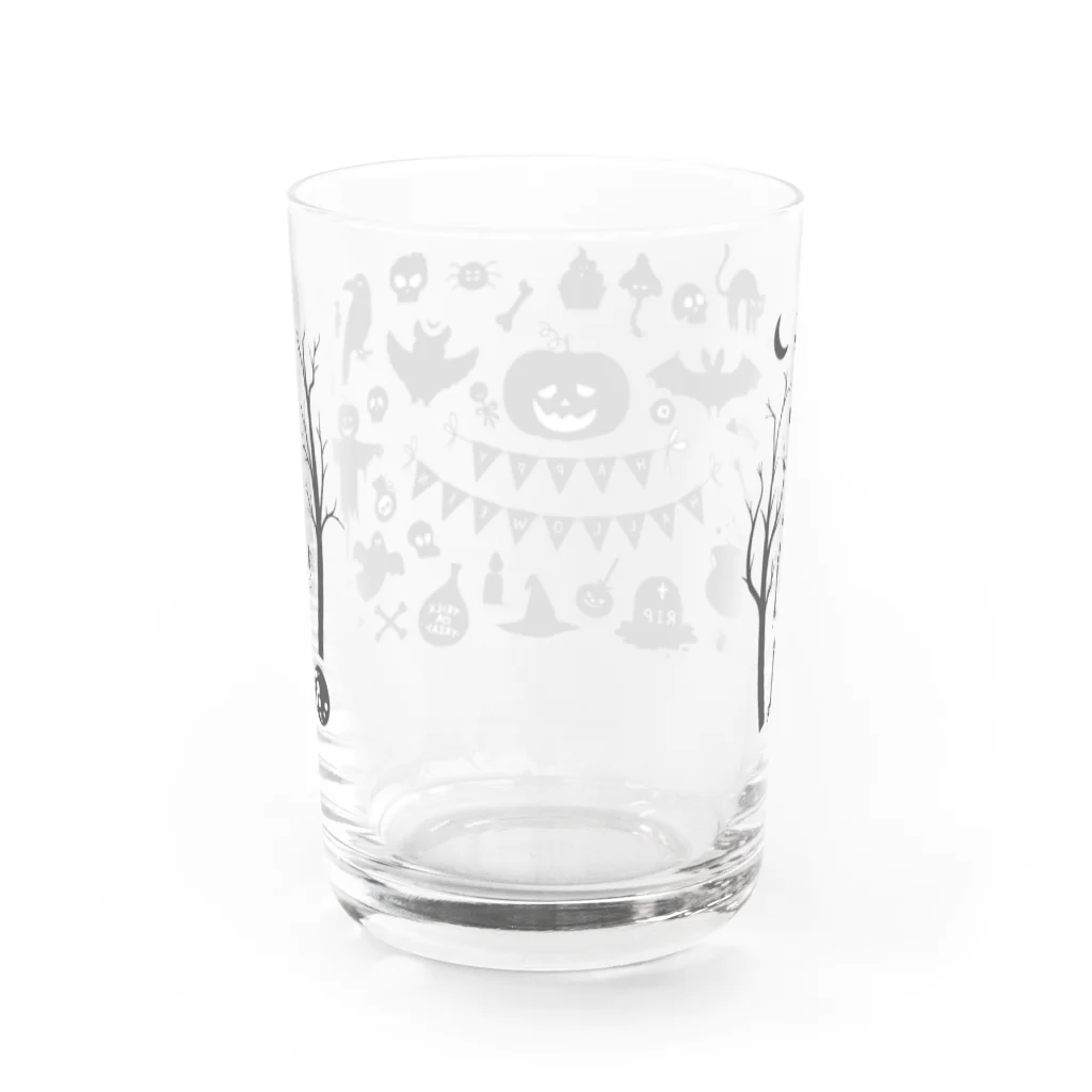 VIETSTAR★１０８のレトログラス　ハロウィンブラック Water Glass :back