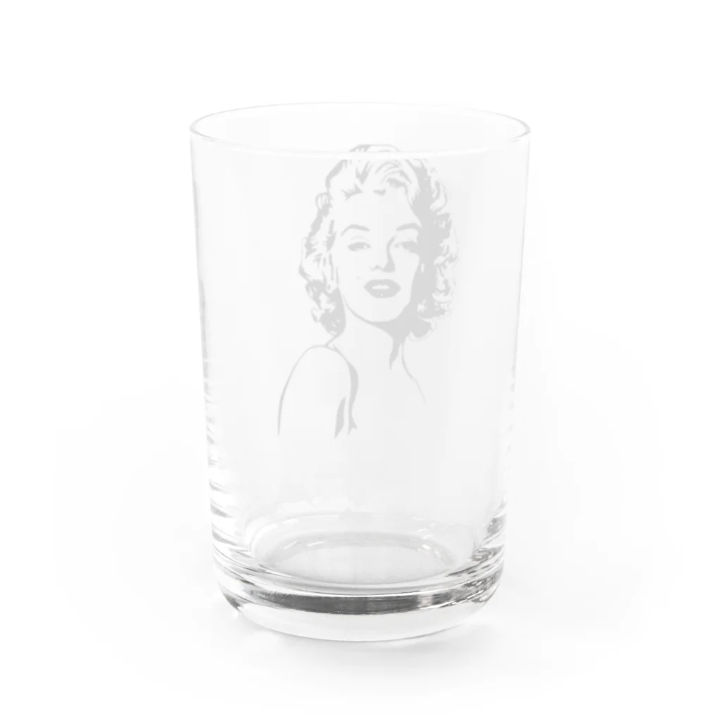 VIETSTAR★１０８のレトログラス　モンロー Water Glass :back