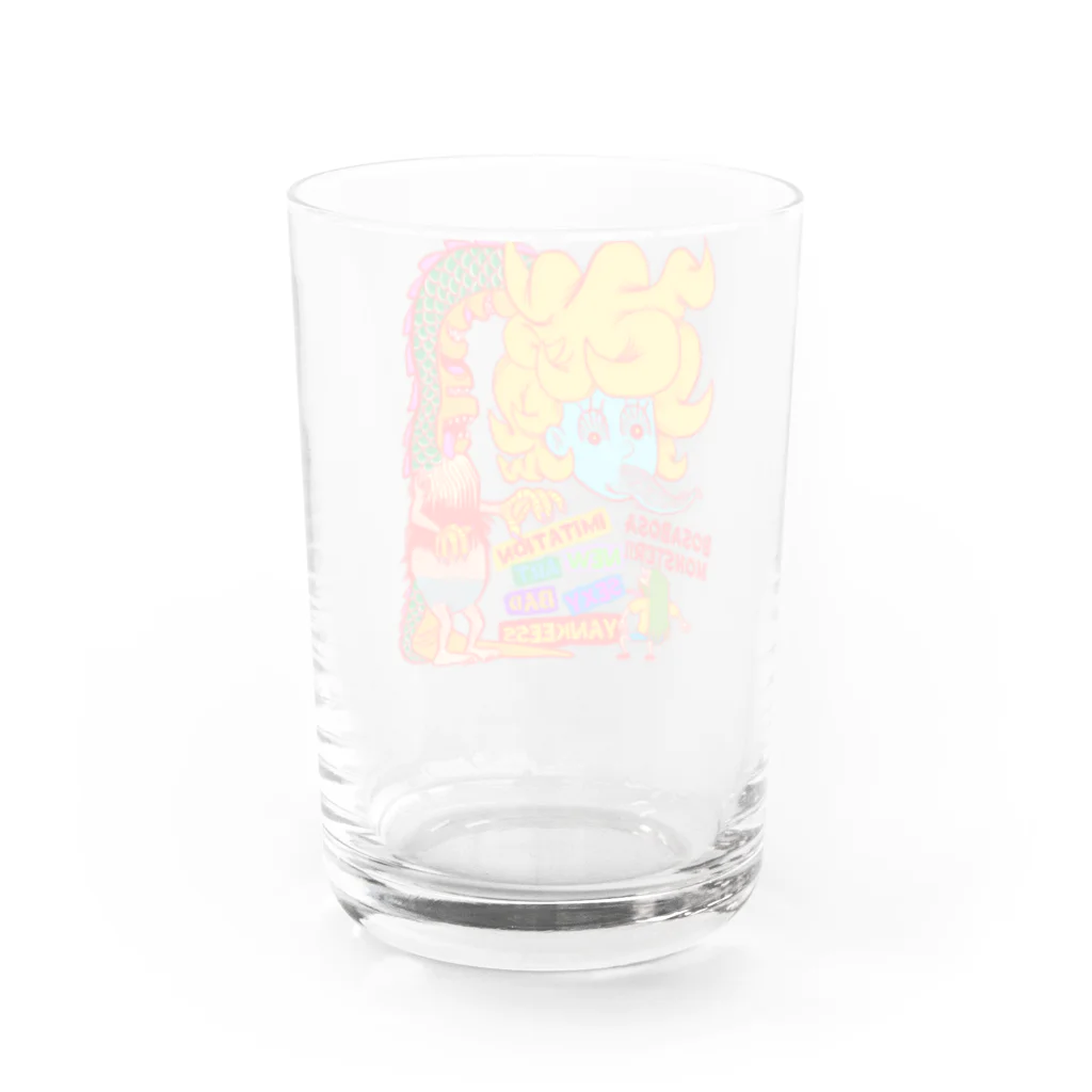 INASBY 髑髏毒郎のボサボサモンスター！！ Water Glass :back