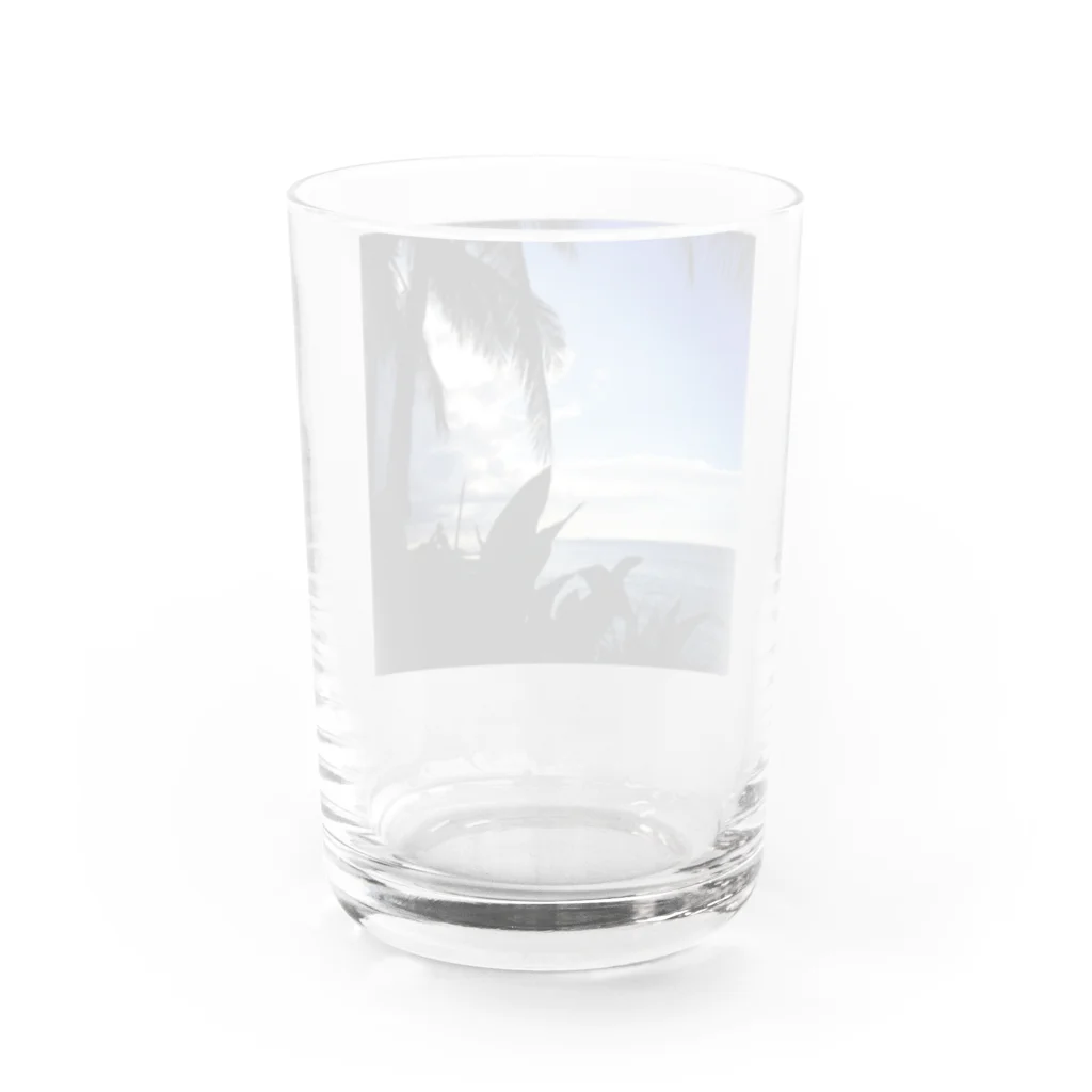 4cookiesのハワイアンサンセット Water Glass :back