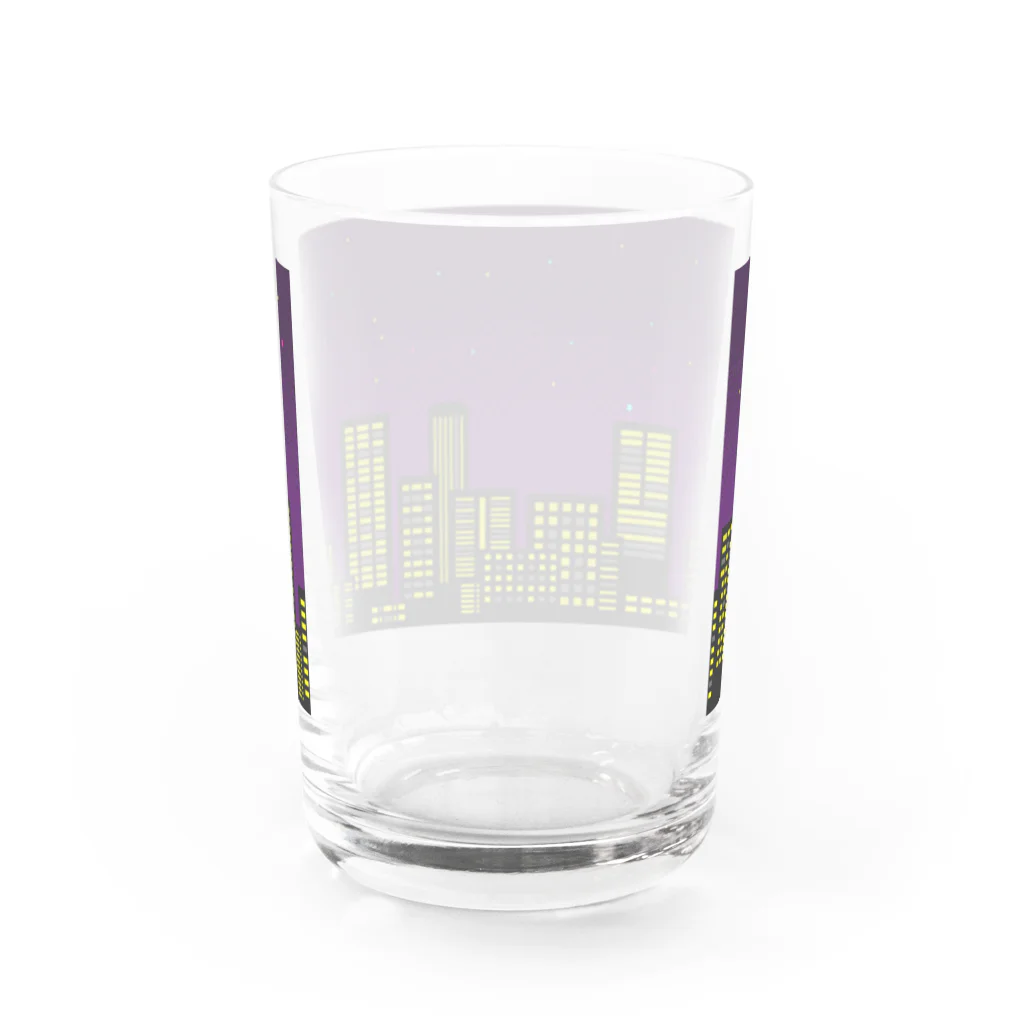 ドット絵アイテムの夜景 Water Glass :back