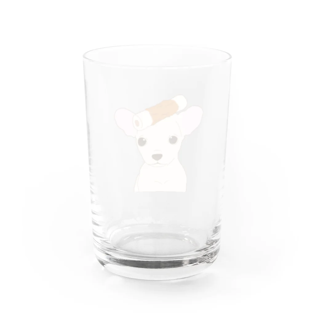 だいな&えでぃのチクワワ　クリーム Water Glass :back