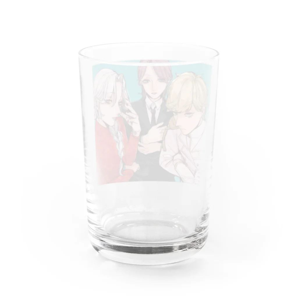 宛然サカナの兄さんトリオ Water Glass :back