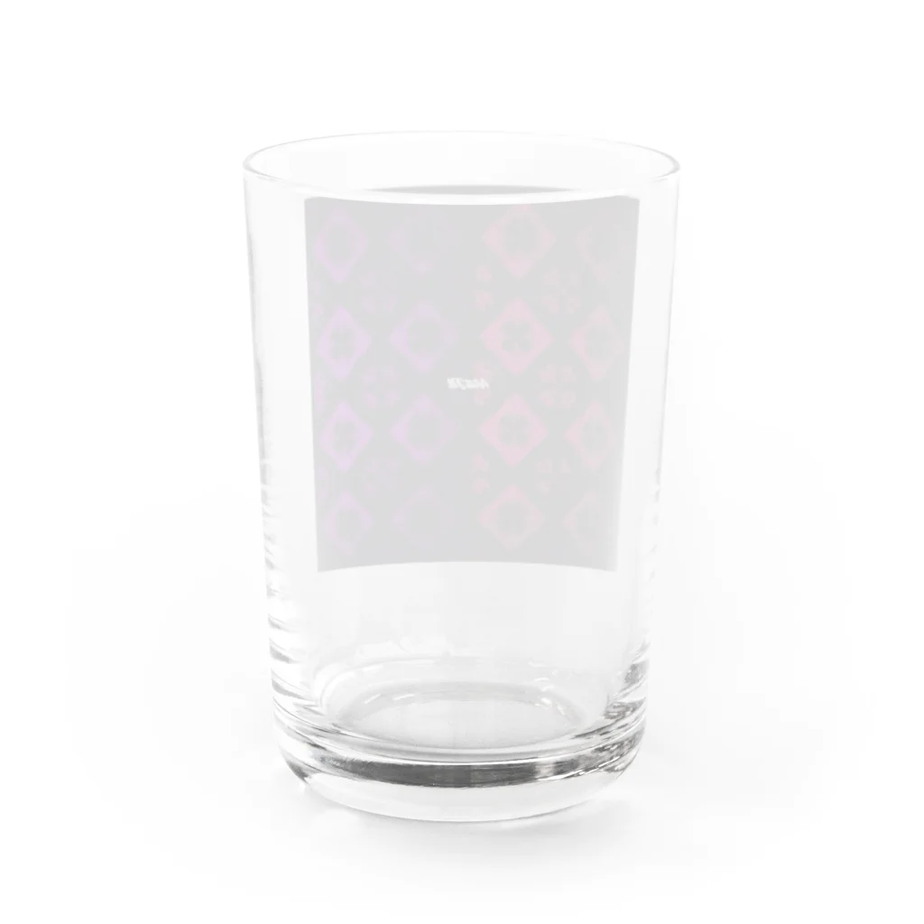 【ホラー専門店】ジルショップの紅×紫(ツートンカラー) Water Glass :back