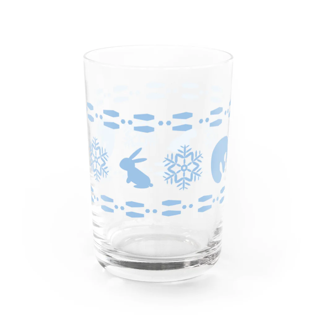 ～十和田湖の案内人～遊部屋十和田の十和田湖冬ウサギカップ Water Glass :back