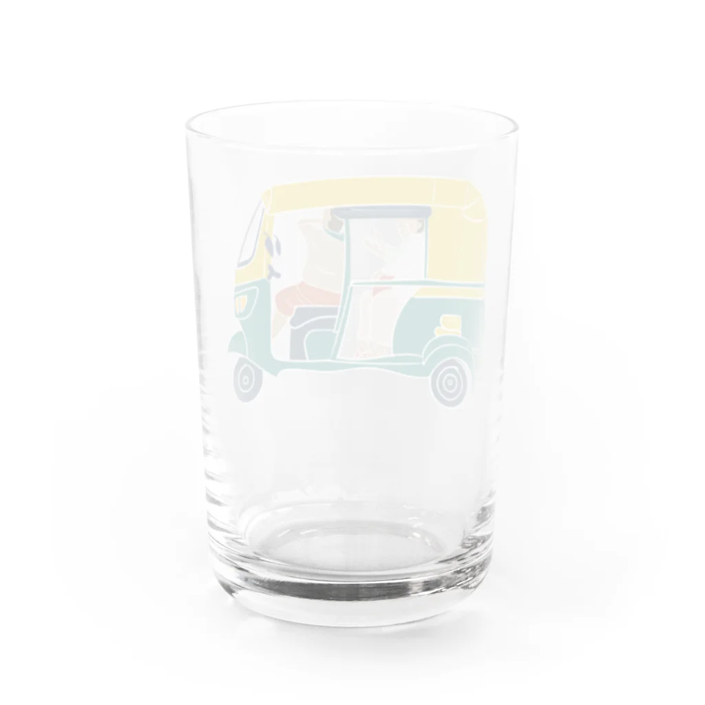 Ruchiのリクシャー　窓枠紺色 Water Glass :back