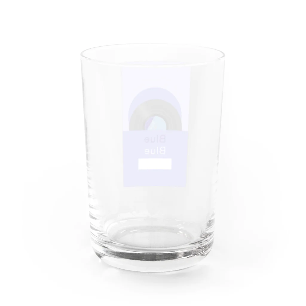 gumiの推し色★Blue レコード Water Glass :back