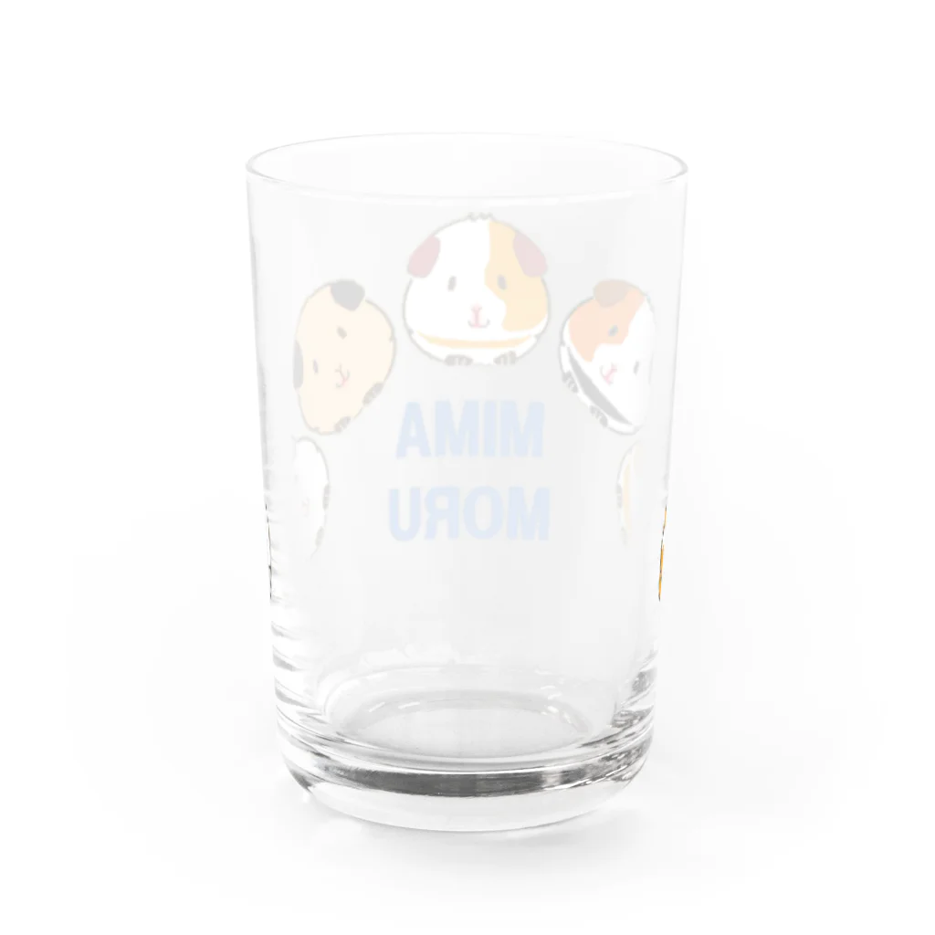 モルモットのミマモル隊のMIMAMORU隊２ Water Glass :back