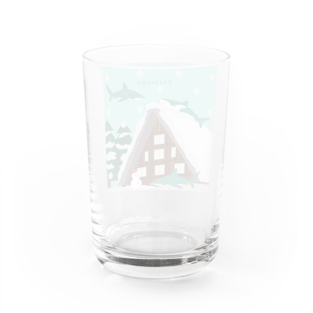 そいそいソイラテの冬サメ(ヨゴレザメ) Water Glass :back