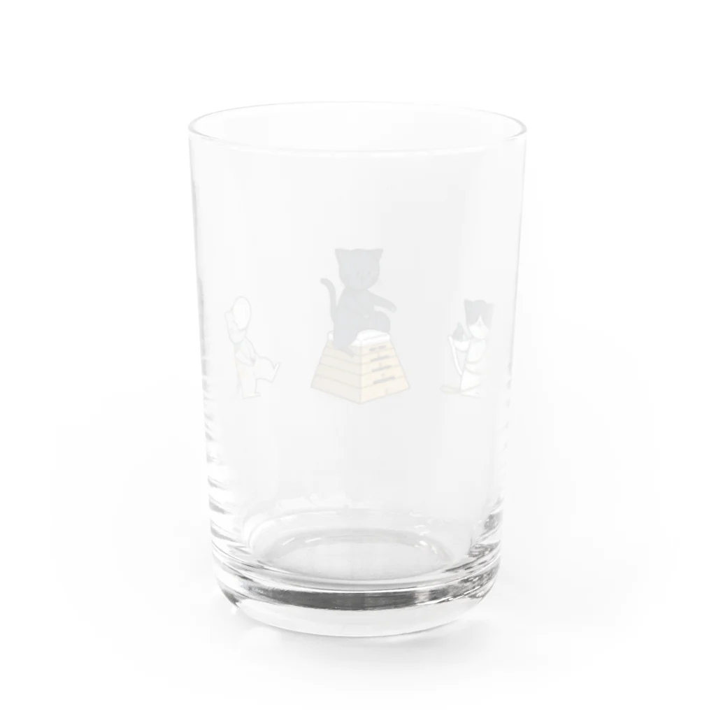 あらふじ ぺすの体育と猫 Water Glass :back