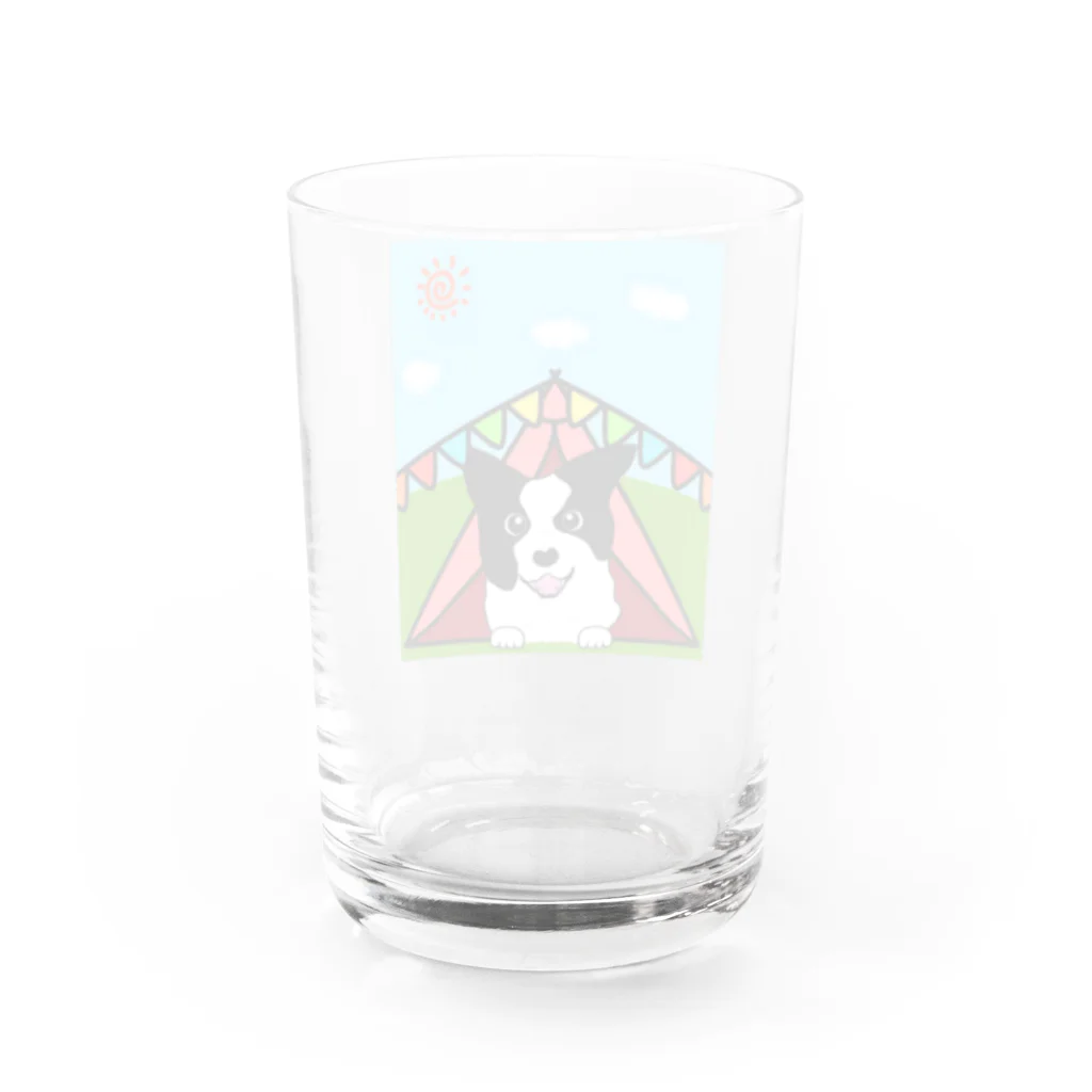 Fortune Campers そっくの雑貨屋さんのテントの中からどんちゃん Water Glass :back