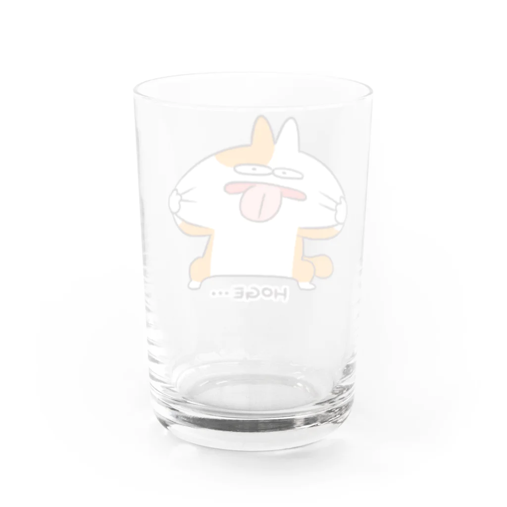 NORICOPOの挑発するほげねこちゃん Water Glass :back