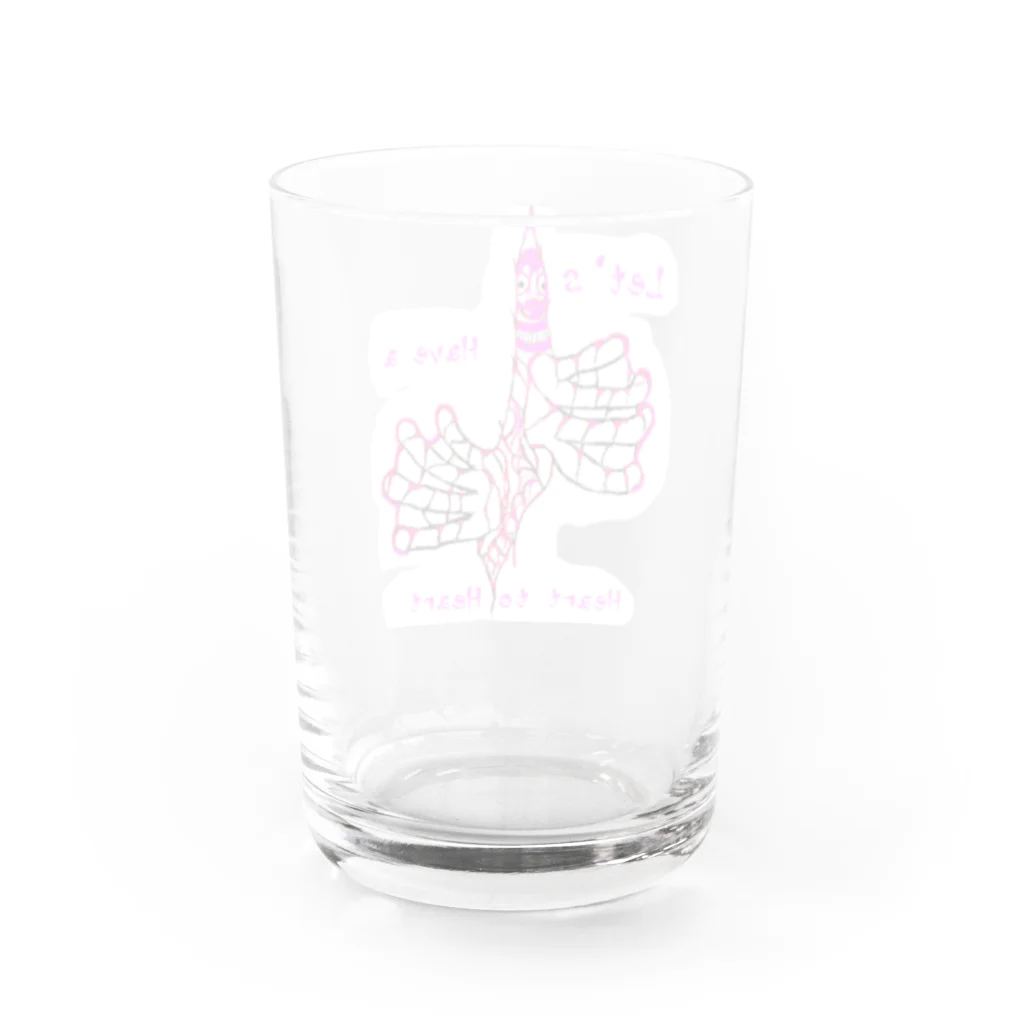 SASARiNS のHave a Heart to heart Water Glass :back