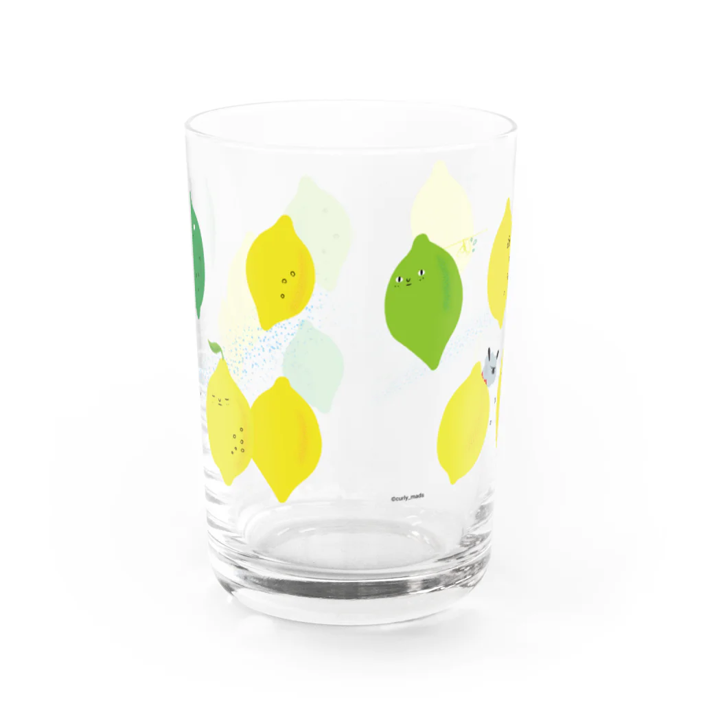 curly_mads online storeのLemon water グラス反対面