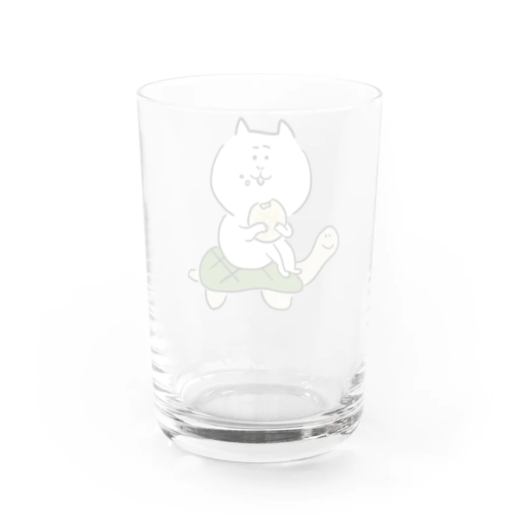 けちゃっぷごはんのお店のメロンパンとねこ Water Glass :back