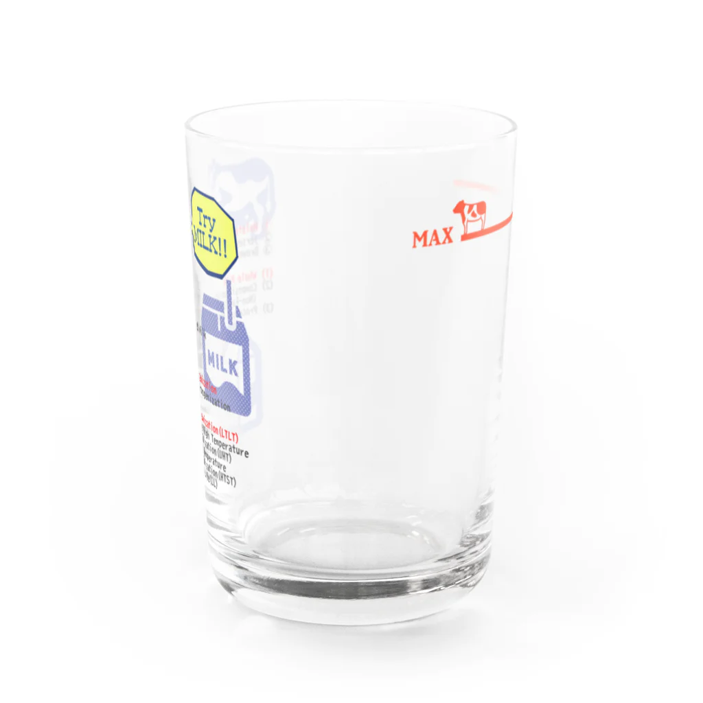 メルヘン乳業のTry MILK!! Water Glass :back